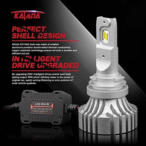 KATANA LED Headlight Bulbs Conversion Kit 6500K H4 Hi/Lo H4 9003 LED Headlight bulbs KATANA LED Headlight Bulbs Conversion Kit 6500K H4 Hi/Lo H4 9003 LED Headlight bulbs