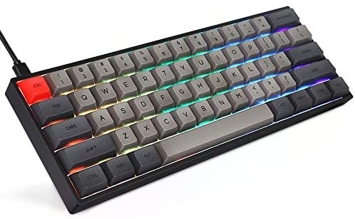 YUNZII SK61 Black Wired 60% Keys NKRO Gateron Optical Switch RGB Backlight Programmable Mechanical Gaming Keyboard (Gateron Black Switch,Black 61 Keys) YUNZII SK61 Black Wired 60% Keys NKRO Gateron Optical Switch RGB Backlight Programmable Mechanical Gaming Keyboard (Gateron Black Switch,Black 61 Keys)
