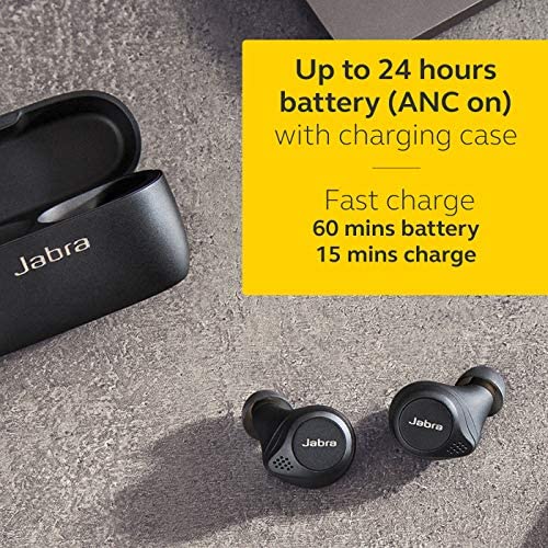 Jabra Elite 75t Earbuds – Active Noise Cancelling Bluetooth Headphones with Long Battery Life for True Wireless Calls and Music – Black Jabra Elite 75t Earbuds – Active Noise Cancelling Bluetooth Headphones with Long Battery Life for True Wireless Calls and Music – Black